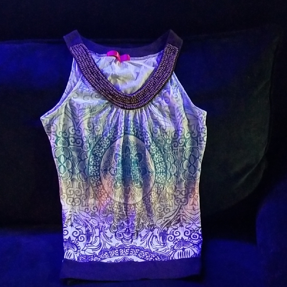 Almost Famous Beaded Tank Top - Multicolor